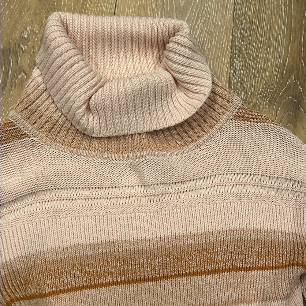 Free People Close to Me Peachy Pink Boho Sweater - Picture 5 of 10